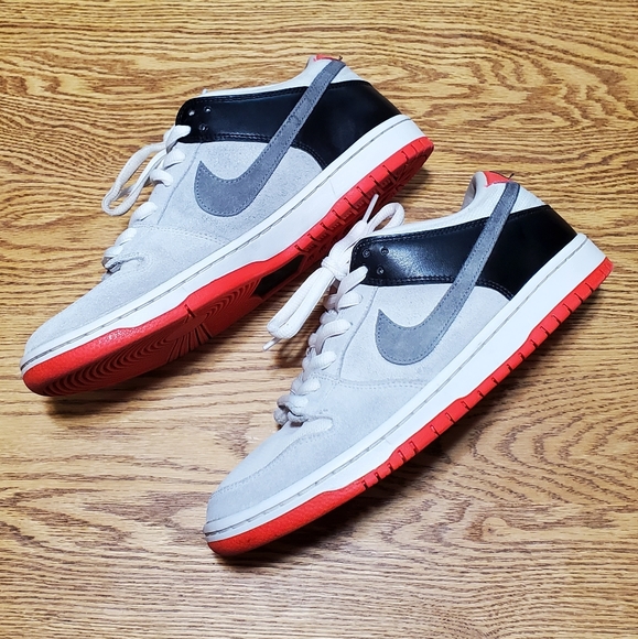 Nike SB Dunk Low Pro Iso Orange Label Infrared Shoes AM90 Men's Sz